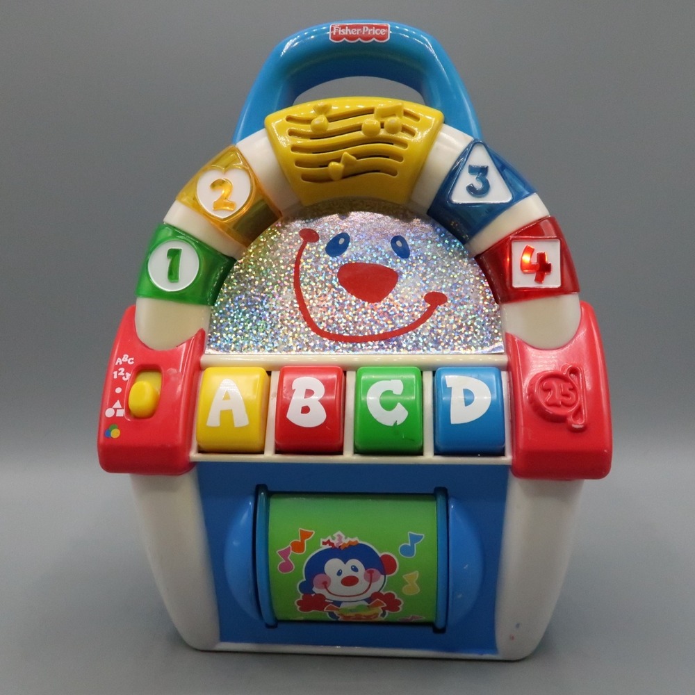 Vintage Fisher Price Baby Smartronics Jivin Jukebox 2000 Lights & Sounds Works
